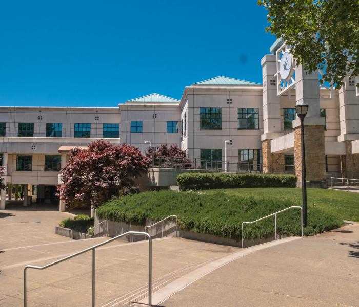 Eastern facade of the Schulz Information Center