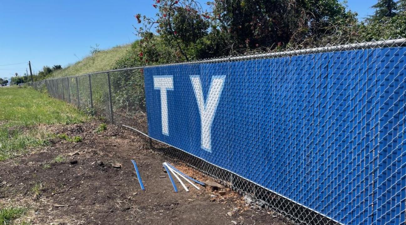 SSU Spirit Fence in Progess