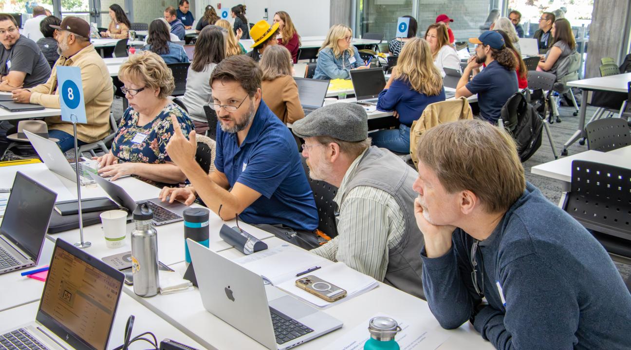 Group activity at Summer AI Day