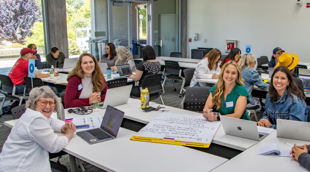 Group activity at Summer AI Day