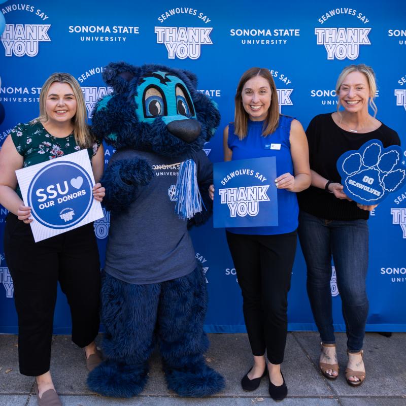 SSU Staff with Lobo the Seawolf