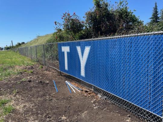 SSU Spirit Fence in Progess