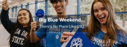 Students Cheering in Sonoma State gear