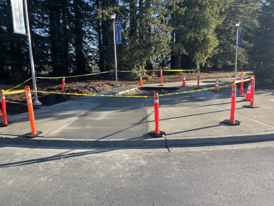 Refinished sidewalk