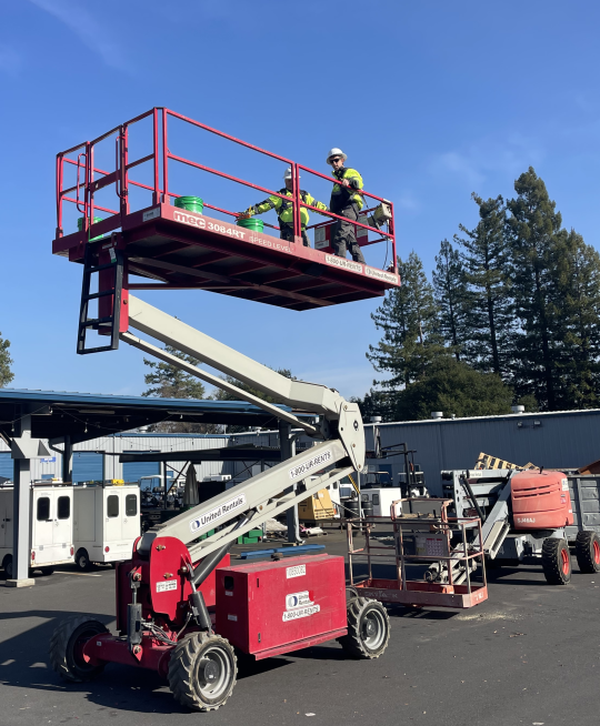 Scissor Lift at Corp Yard