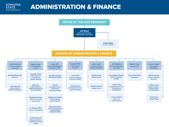 A&F Organizational Chart
