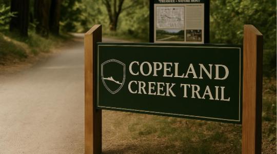 Copeland Creek Trail Sign