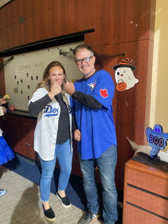 Dodger player vs Blue Jay player