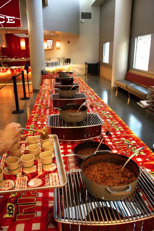 Chili Cookoff Buffet Line