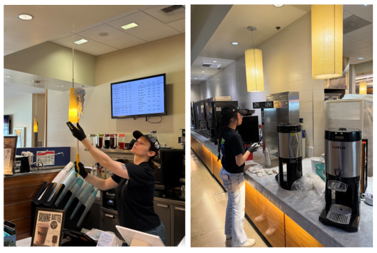 Spring cleaning at the student center
