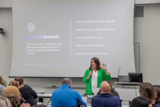 AWS presentation at Summer AI Day