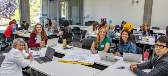 Group activity at Summer AI Day