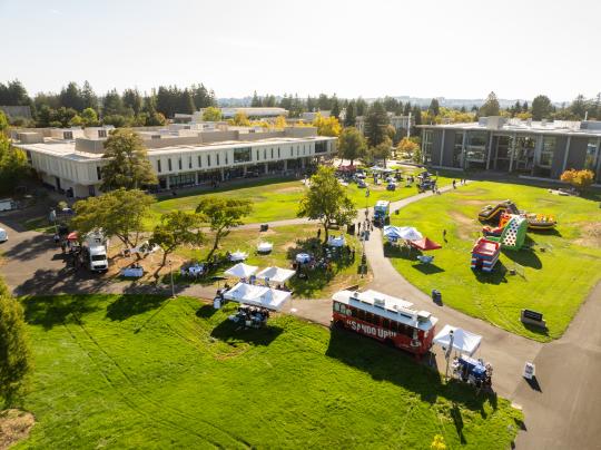 Big Blue Weekend Aerial Photo